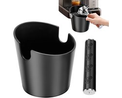Koffie Uitklopbox - Koffiedik Bak - Koffiebereiding - Afneembare Staaf - 125 x 98 cm - Zwart