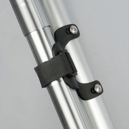 Fietspomphouder Clip - Pompbevestiging Frame - Fietspomp Meenemen - Robuuste Nylon Constructie - 18 Gram - Zwart — afbeelding 3