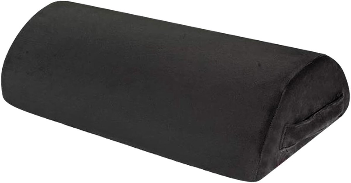 Voetsteun Bureau - Ondersteuning Voeten - Comfortabel Zitten - Ademende Mesh - 40 x 8 cm - Zwart