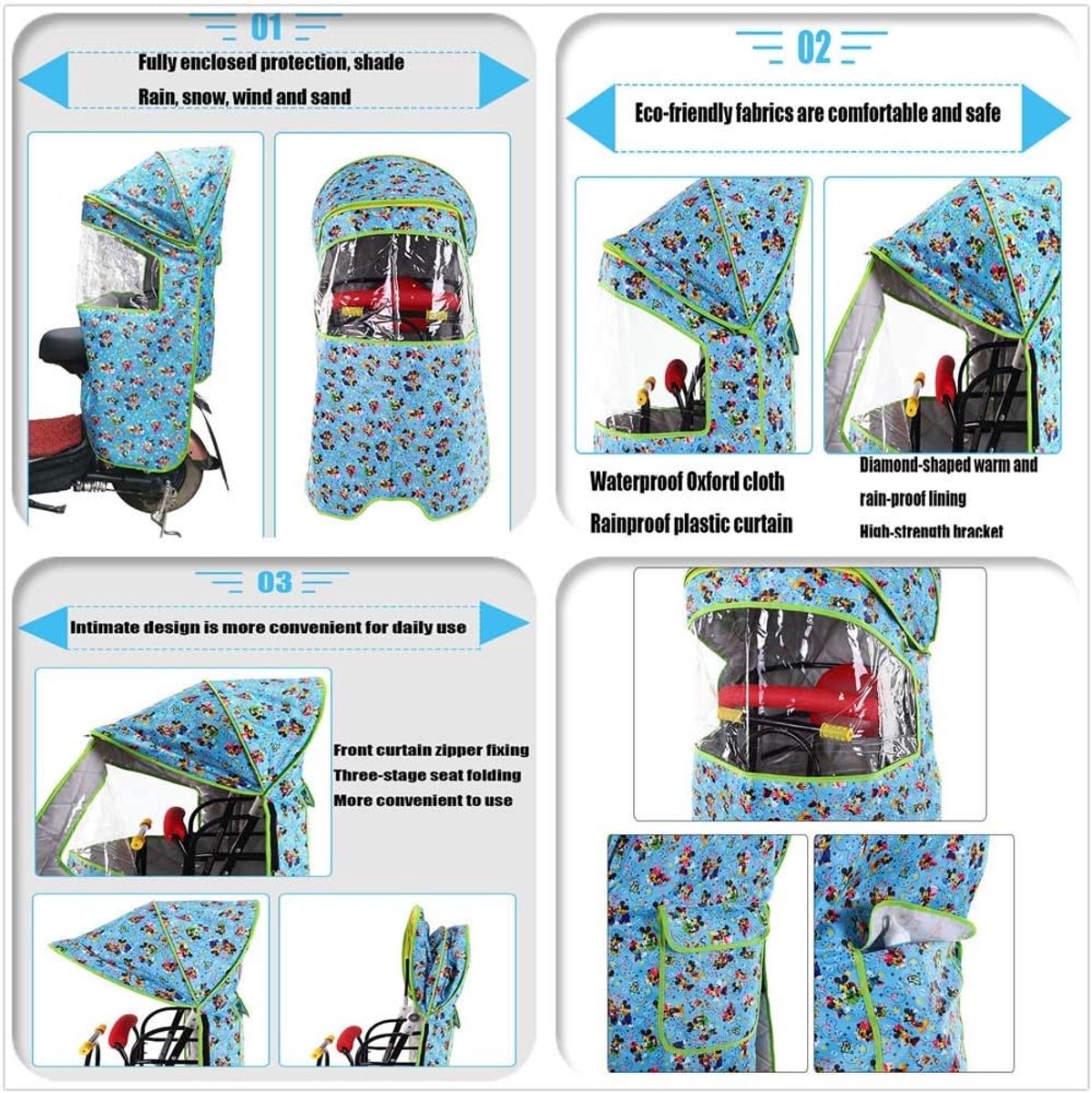 Kinderfietszitje - Fietsstoeltje Kind - Veilig Fietsen - Universele Montage - Tot 40kg - Meerkleurig