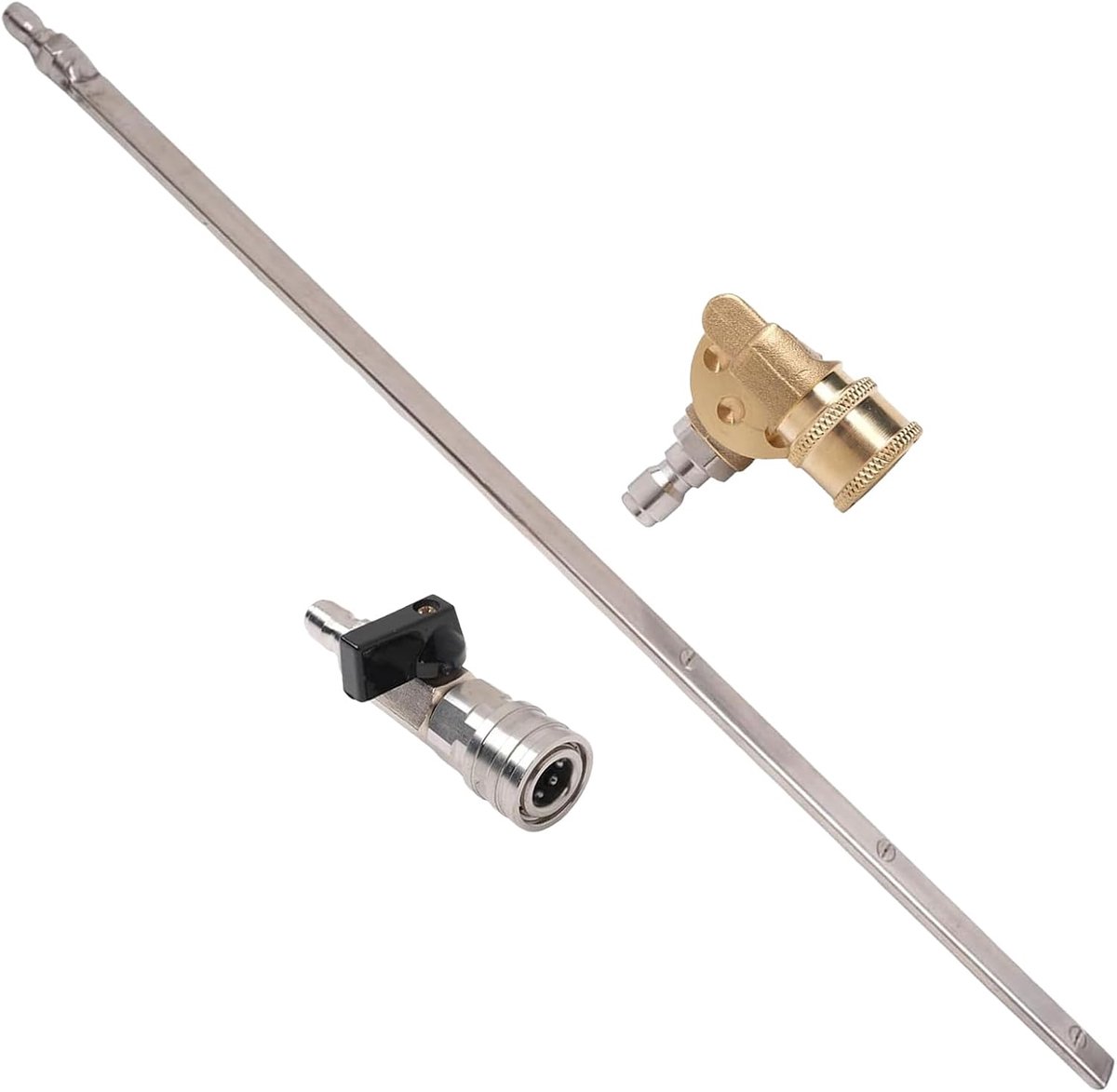 Reinigingsstaaf - Schoonmaak Gereedschap - Auto Onderhoud - 3-Gaten Technologie - 57 cm - Grijs