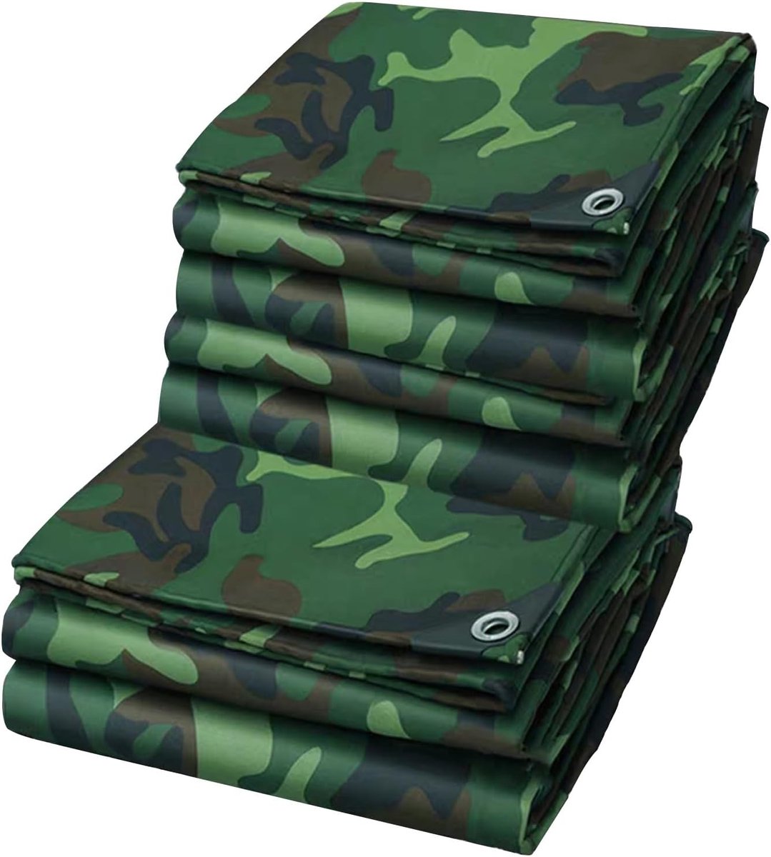 Waterdicht Camouflagezeil - Grondzeil Bouwzeil - Buiten Beschermen - Versterkte Ogen - 2x2 meter - Camouflage