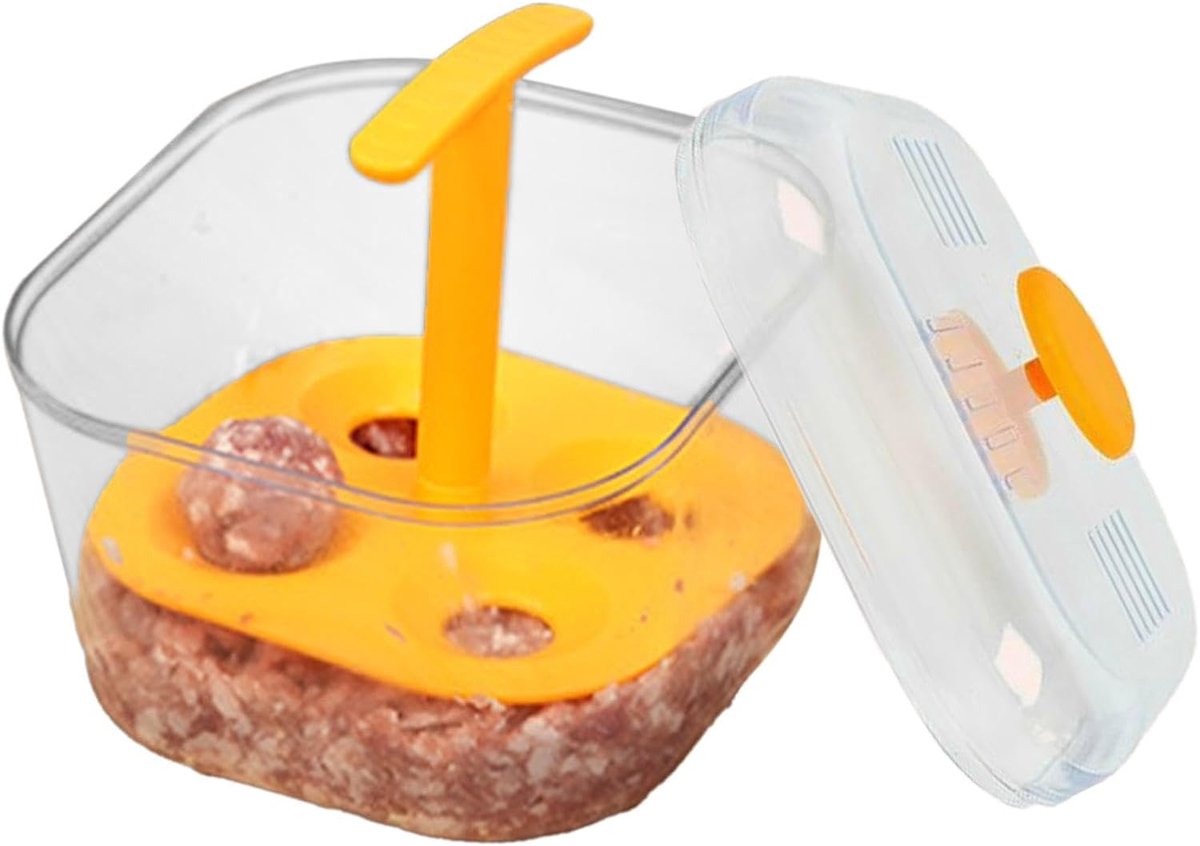Vleesbal Maker - Keuken Tool - Eten Bereiden - Maakt 4 Ballen - 11 cm - Multicolor
