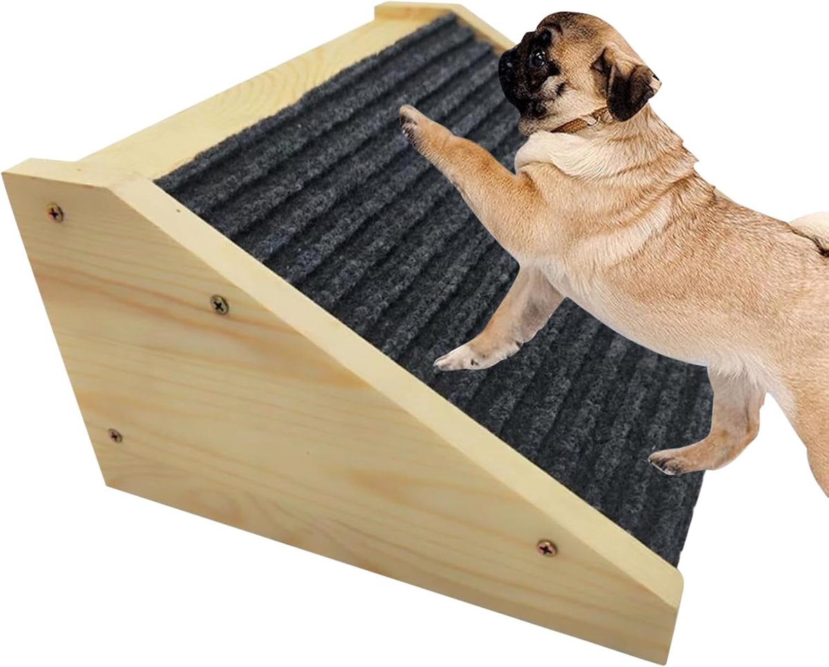 Hondenhelling - Trappen voor huisdieren - Huisdieren helpen - Antislip ontwerp - 30x15x25 cm - Niet gespecificeerd