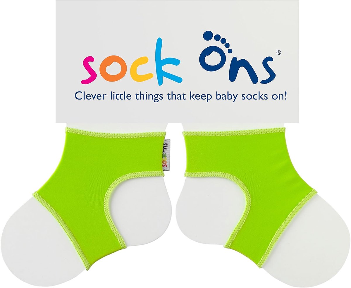 Babysok Houder - Sokken Clips - Baby Verzorging - Zacht Elastisch Materiaal - Maat L - Groen