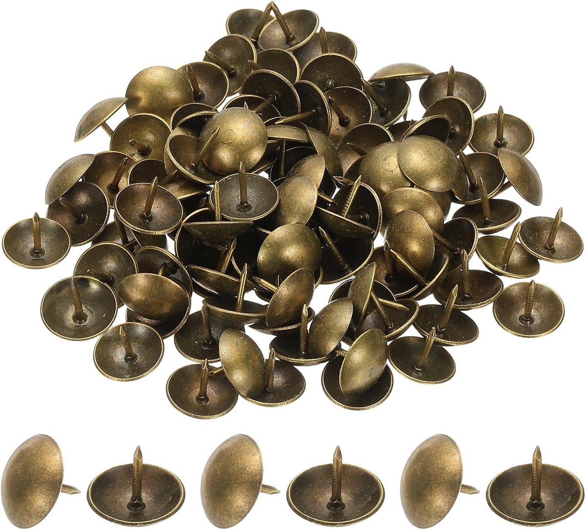 Bekleding Tacks - Decoratie Nagels - Meubels Versieren - IJzeren Constructie - 200 Stuks - Brons