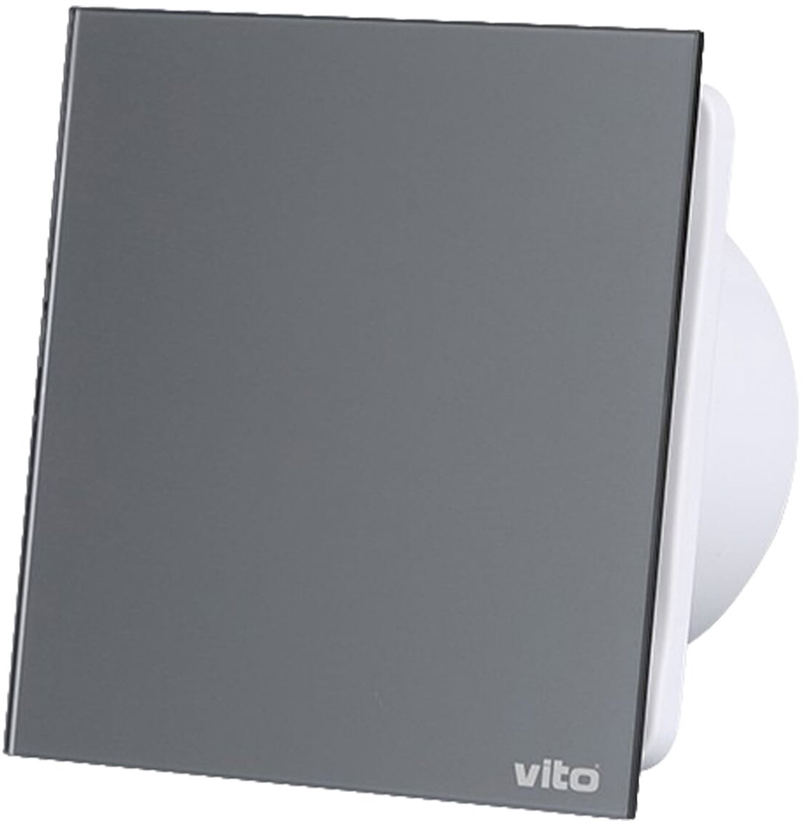 VITO Venti-GL100S - Badkamerventilator met Terugslagklep - 12W - 30dB fluister - Grijs - 180m3 - 2450rpm