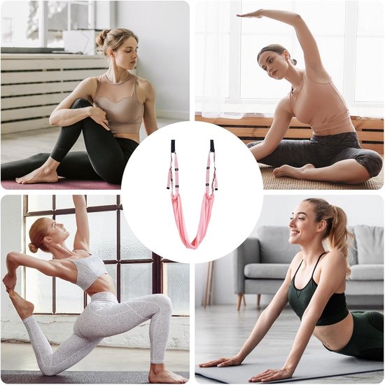 Beenstretcher Riem - Yoga Touw - Flexibiliteit Verbeteren - Compact Ontwerp - Niet Gespecificeerd - Roze — afbeelding 3