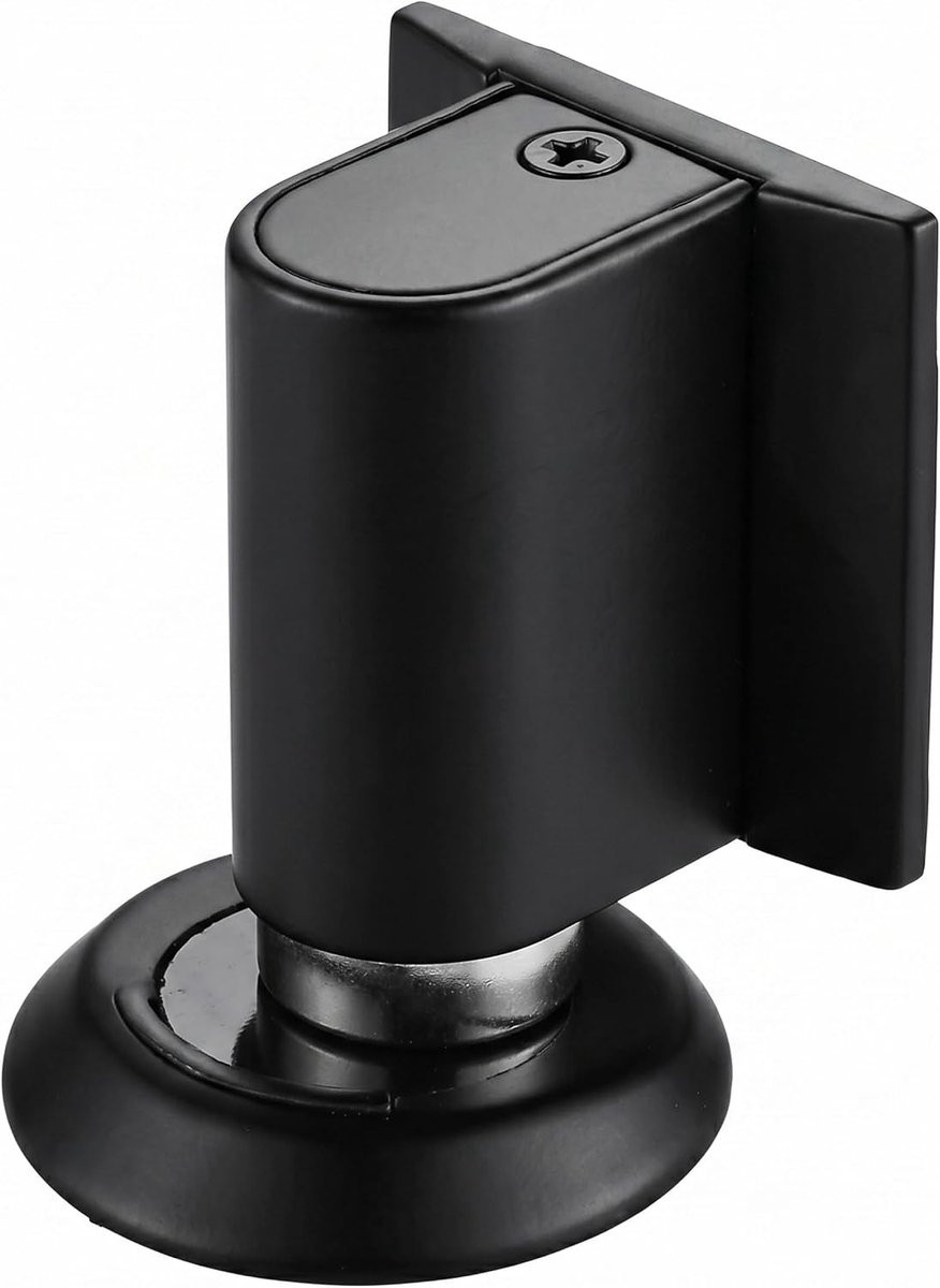 Magnetische Deurhouder - Deurstopper Dubbel - Deuren Open Houden - Zonder Boren - 230 Grams - Zwart
