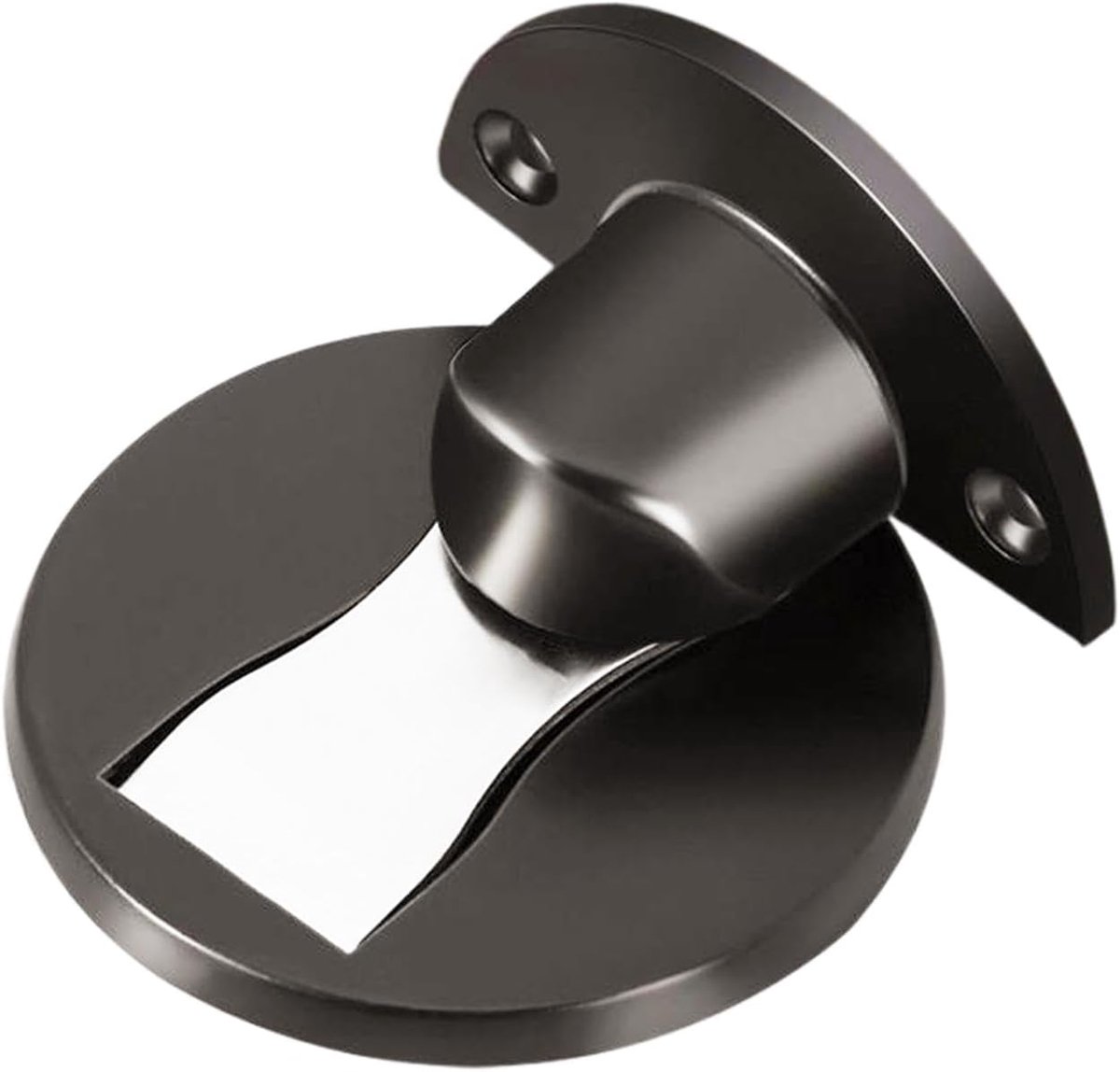 Magnetische deurstopper - Deurvanger muur - Muren beschermen - Zonder boren - 6 cm - Grijs