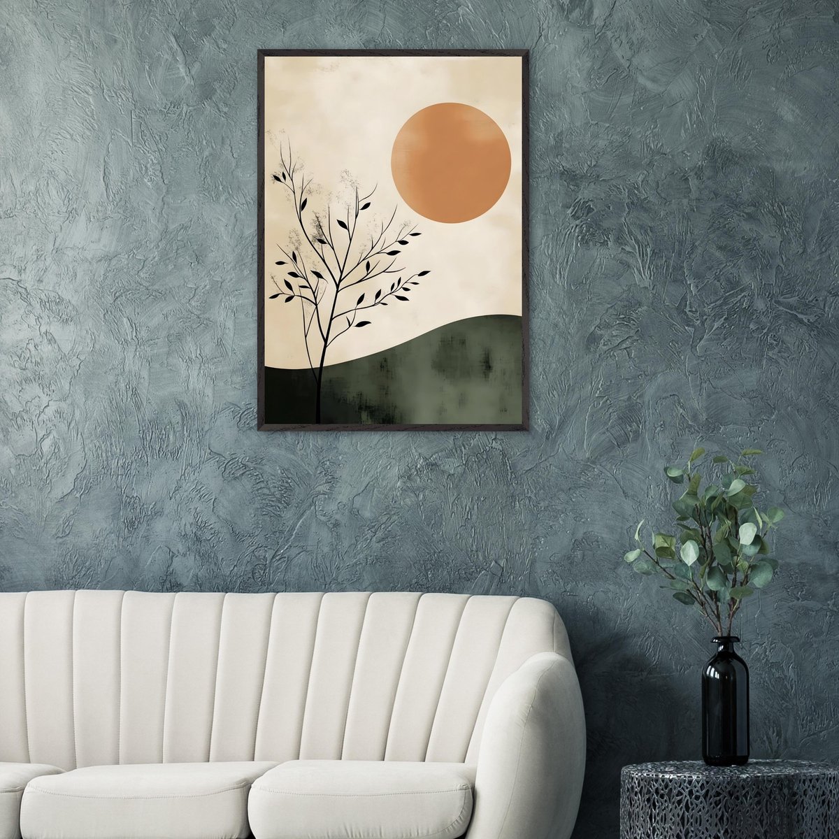 Boho – Sunset hill Poster A4 21x29.7 cm - exclusief lijst