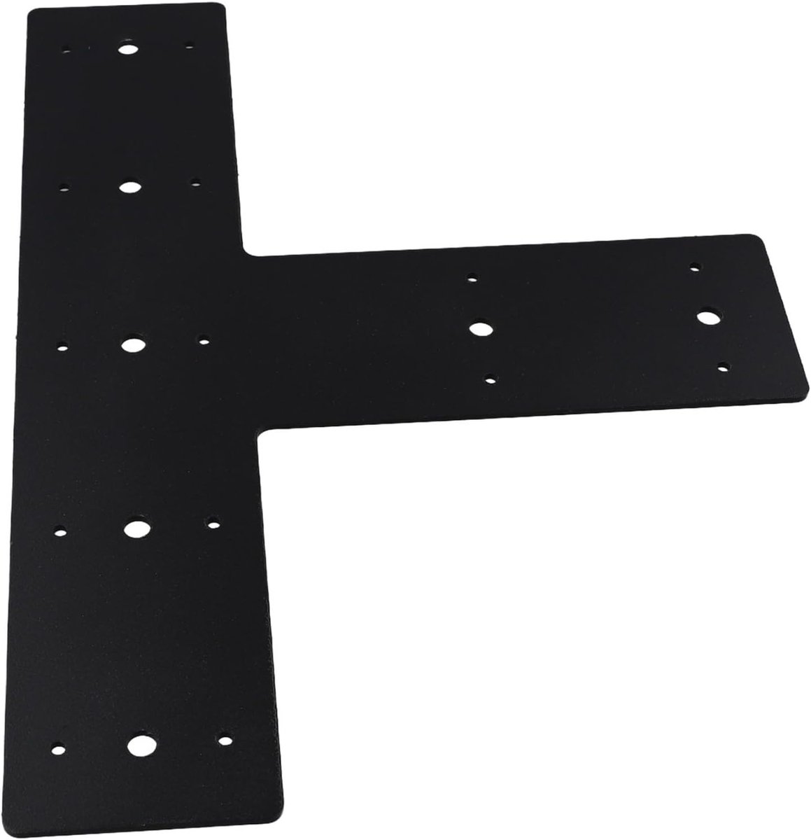 T-vorm stalen plaat - Verbindingsbeugel - Houtverbindingen maken - Heavy-duty constructie - 356 x 216 cm - Zwart