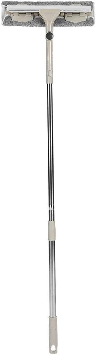 Roterende Raamreiniger - Glazenwasser Tool - Schoonmaken Ramen - Uitschuifbare Steel - 100 cm - Kaki