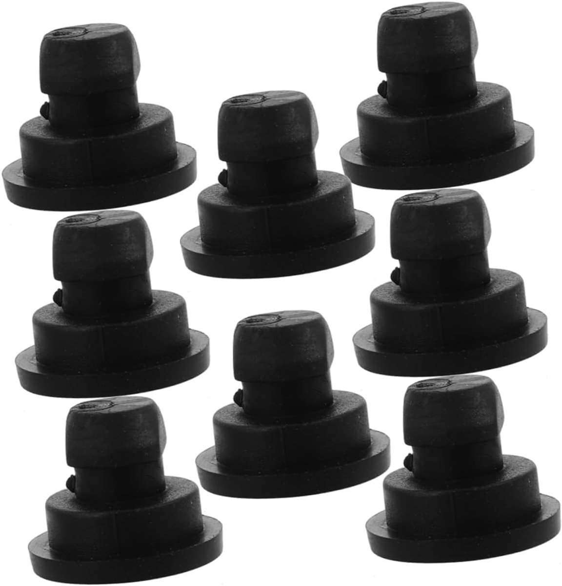 Rubberen Voetjes - Antislip Steunen - Apparaten Stabiliseren - Warmte Isolerend - 8 Stuks - Zwart