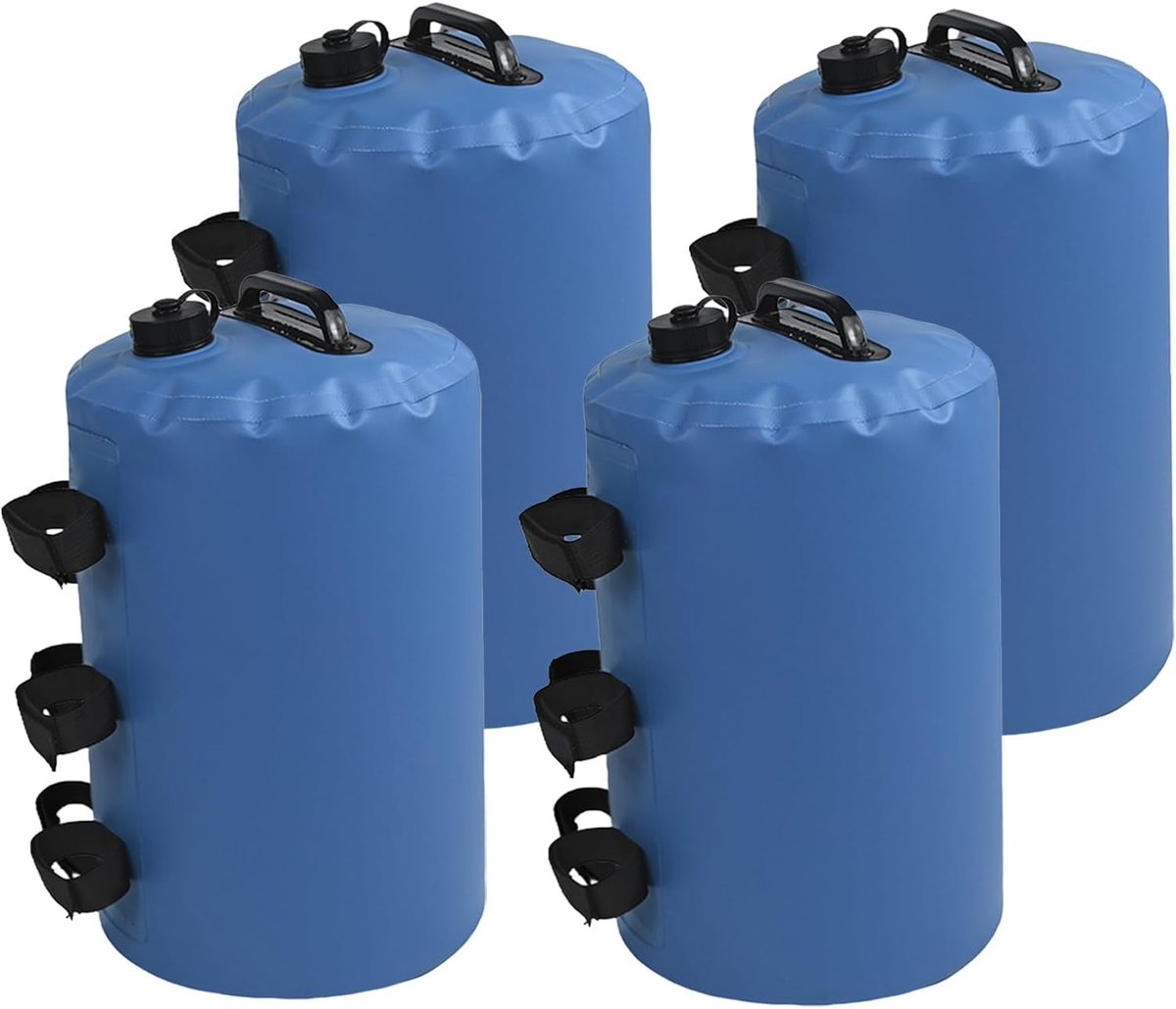 Luifel Gewichtstassen - Zandzakken Tent - Stabiel Houden - Duurzaam Gewatteerd Mesh - 20 Liter Capaciteit - Blauw