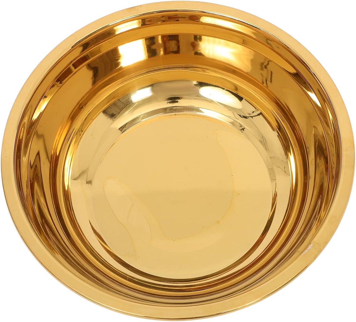 Roestvrijstalen Waskom - Huishoudkom Mengkom - Groenten Wassen - Verdikte Kwaliteit - 30x10cm - Goud