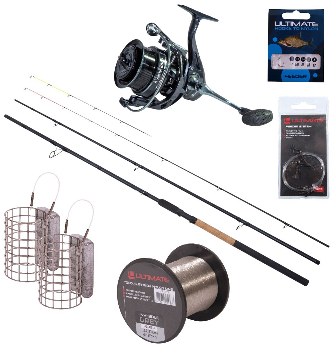 Ultimate River Raid Feeder Set 4.20m 200g - Witvis Set