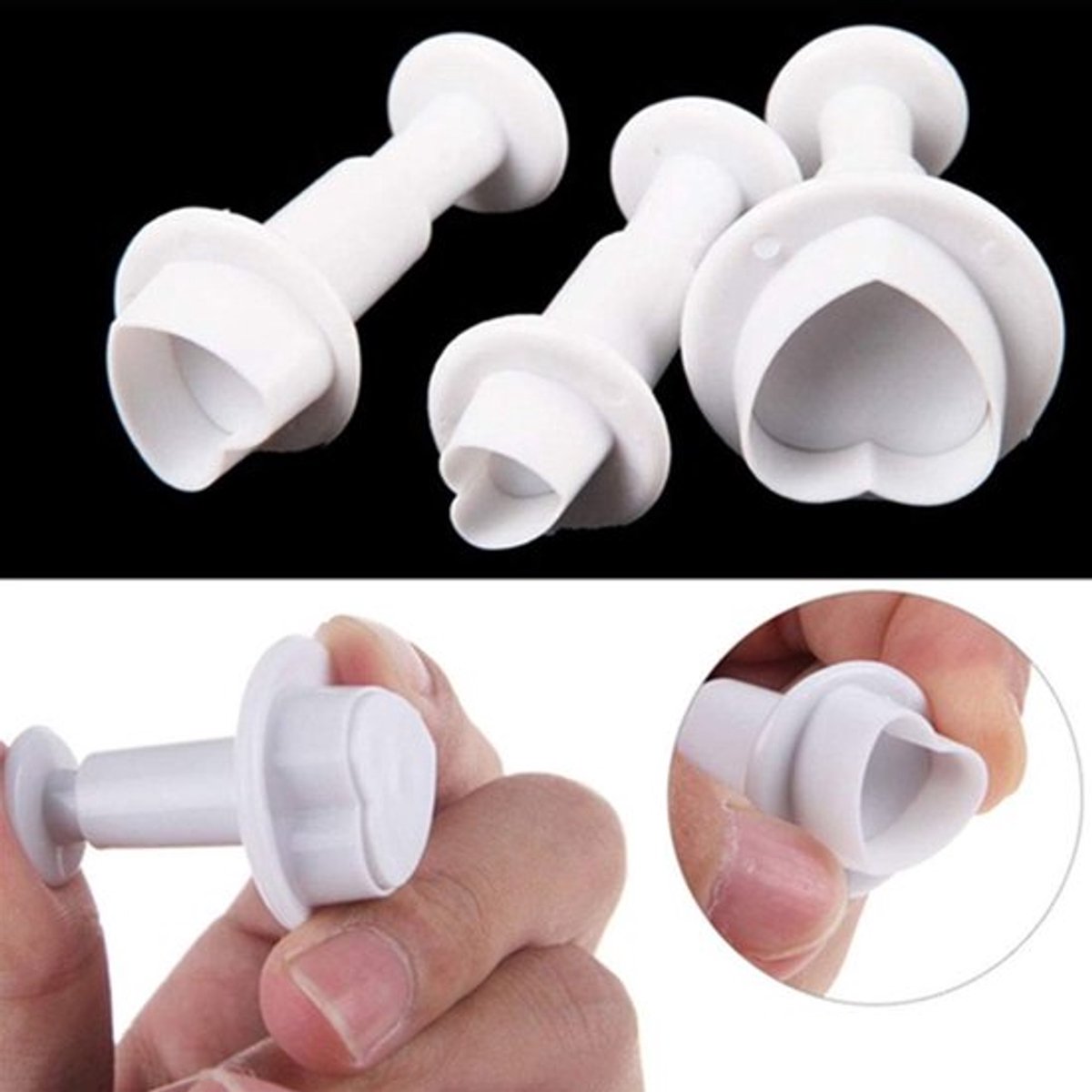 Solidchoice - Dailygoody - Hartvormige Cake Decoreren - 3D Suiker Craft Tool