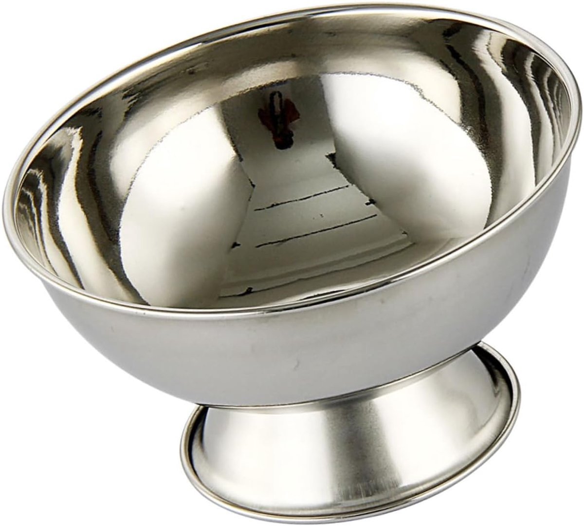 Scheerkom - Scheerbeker Scheerschuimkom - Mannen Scheren - Roestvrij Staal - 11x11cm - Zilver