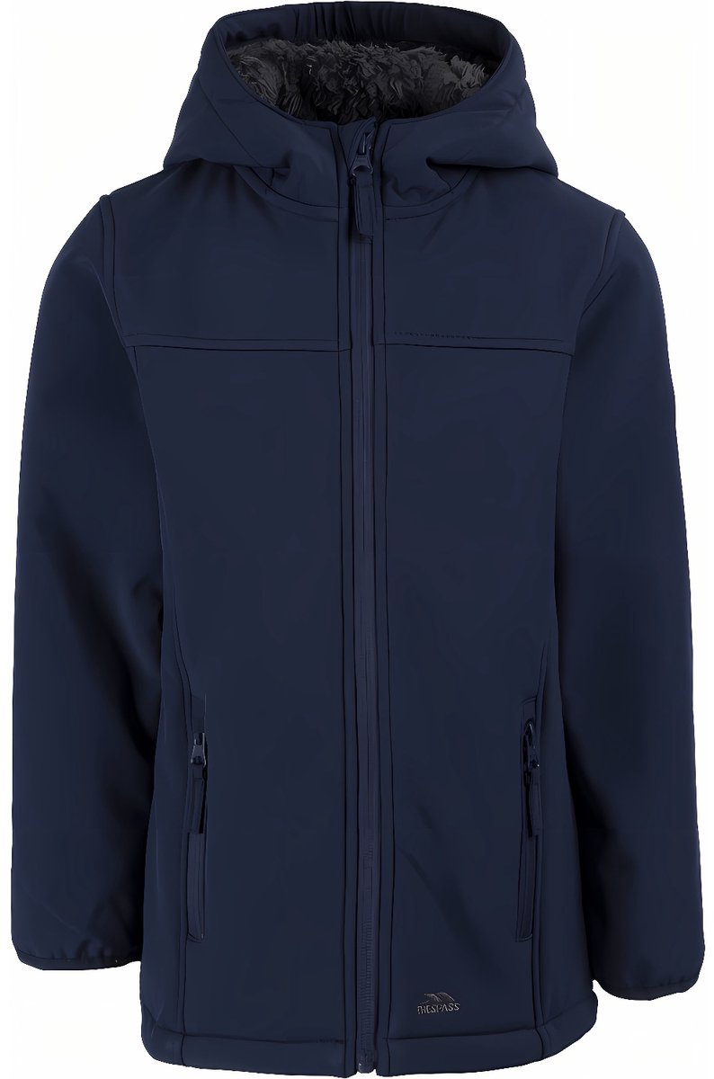 Trespass kinderwinterjas Kristen Softshell Jacket -7/8 Blauw