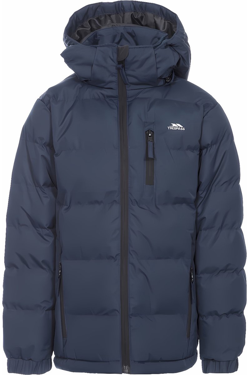 Trespass Jongens Tuff Hooded Jas Blauw