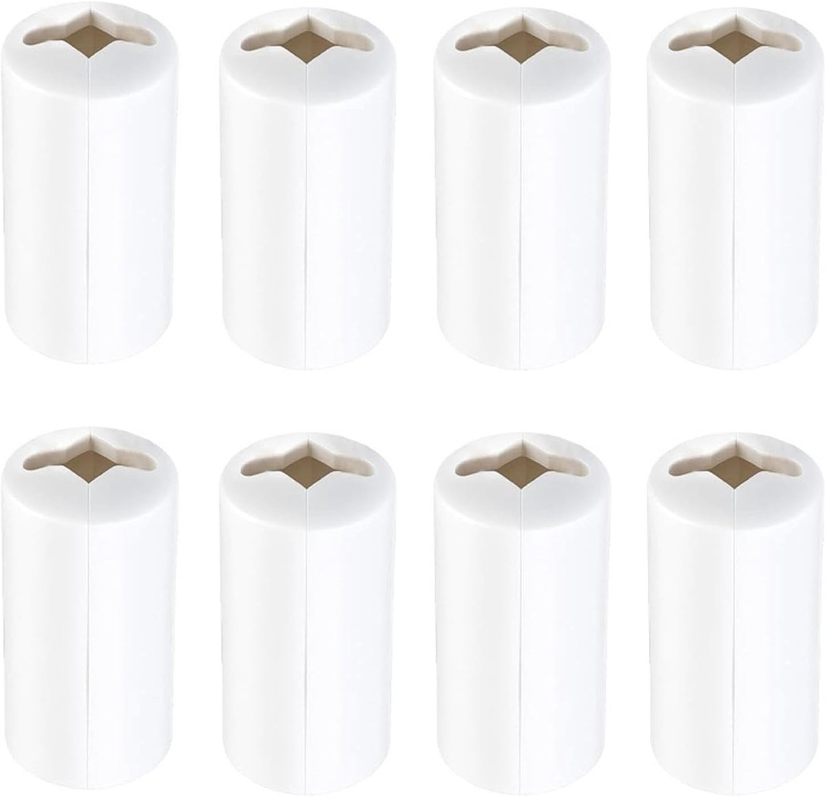 Koord Condensator Set - Trekknop Wikkelaar - Veiligheid Raambekleding - Krachtgevoelige Ontgrendeling - B8 x H12 cm - Wit