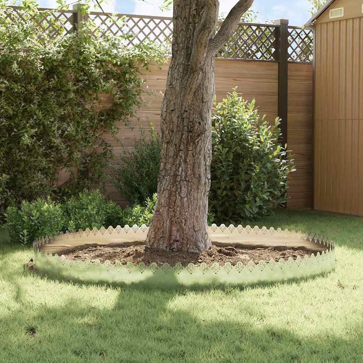 Graskanten 10 stuks - Gazonranden Metaal - Tuin Afbakenen - Robuuste Roestvrij Staal - 103 cm lengte - Zilver