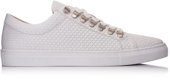 Omnio velo sneaker wit embossed leer