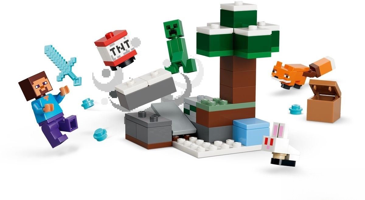 LEGO Minecraft Steve's Taiga-Avontuur Videogame Bouwpakket voor Kinderen - 21583 — cadeau in Spellen & Speelgoed - foto 7