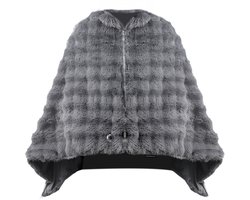 Draadloze Poncho met 3 wamte standen - Omslagdoek - Elektrische deken - Warmtekussen - Beige - STAUS&BACH Solace