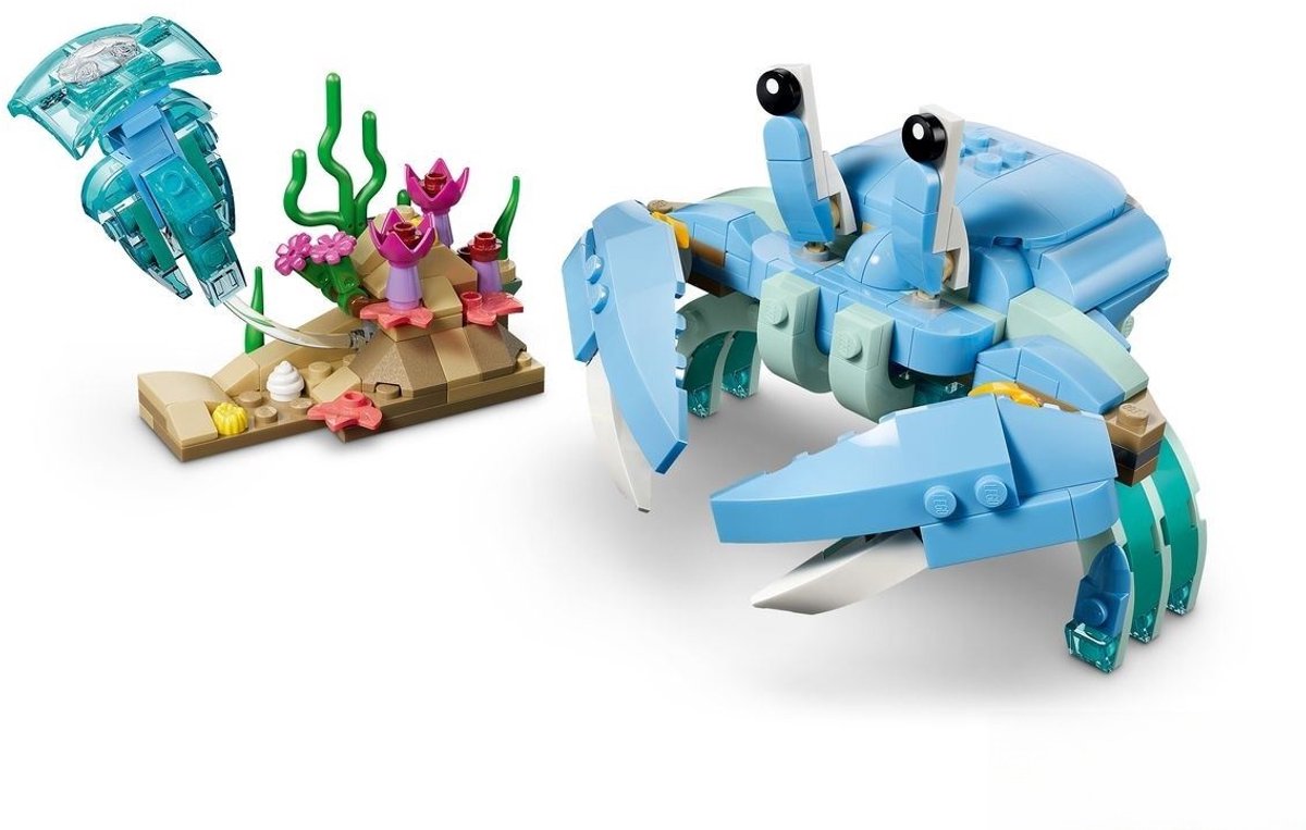 LEGO® Creator 3in1 Zeedieren: Prachtige Dolfijnen - Bouw Om tot een Zeepaardje of Krab - 31385 — afbeelding 12