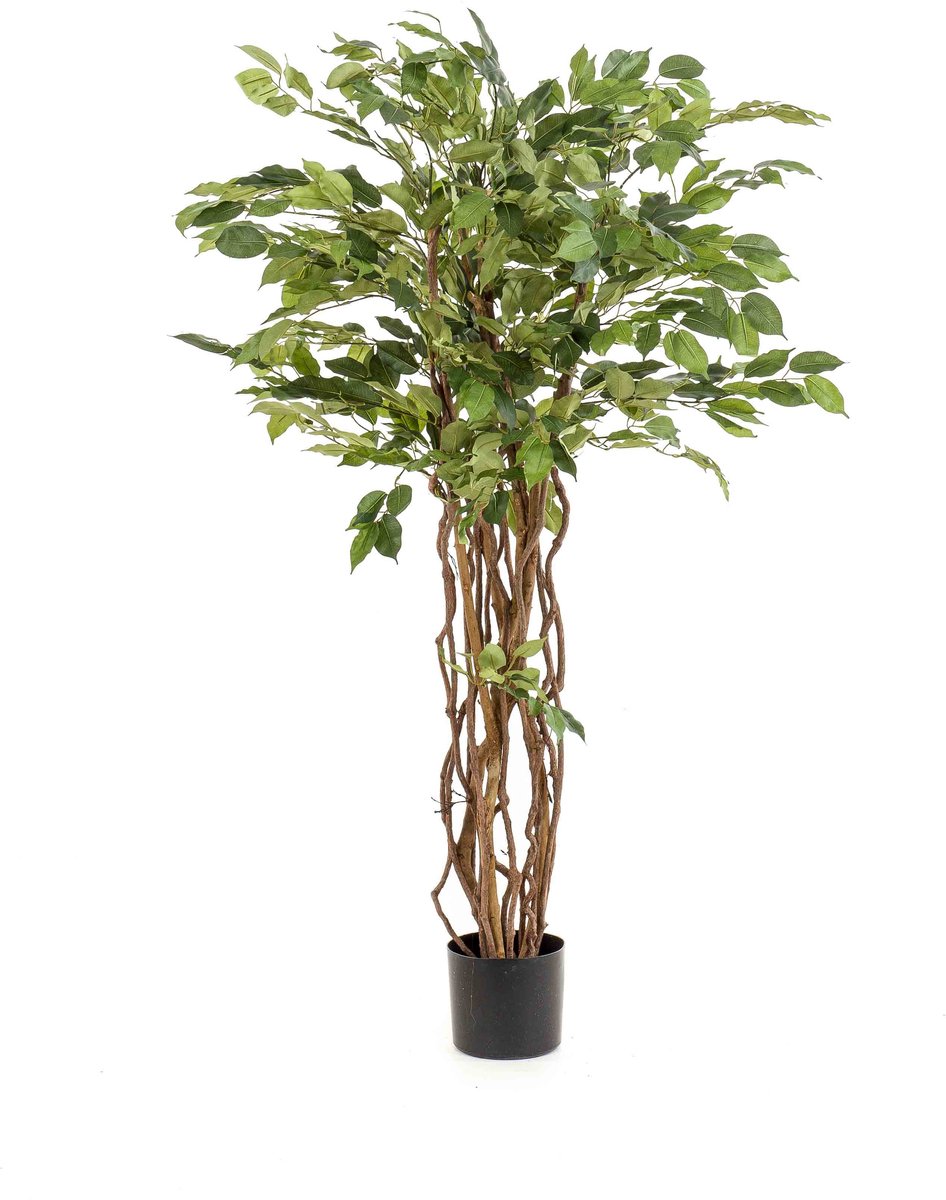 Emerald Kunstboom Ficus Liana 140cm - Kunstplant voor binnen Groen