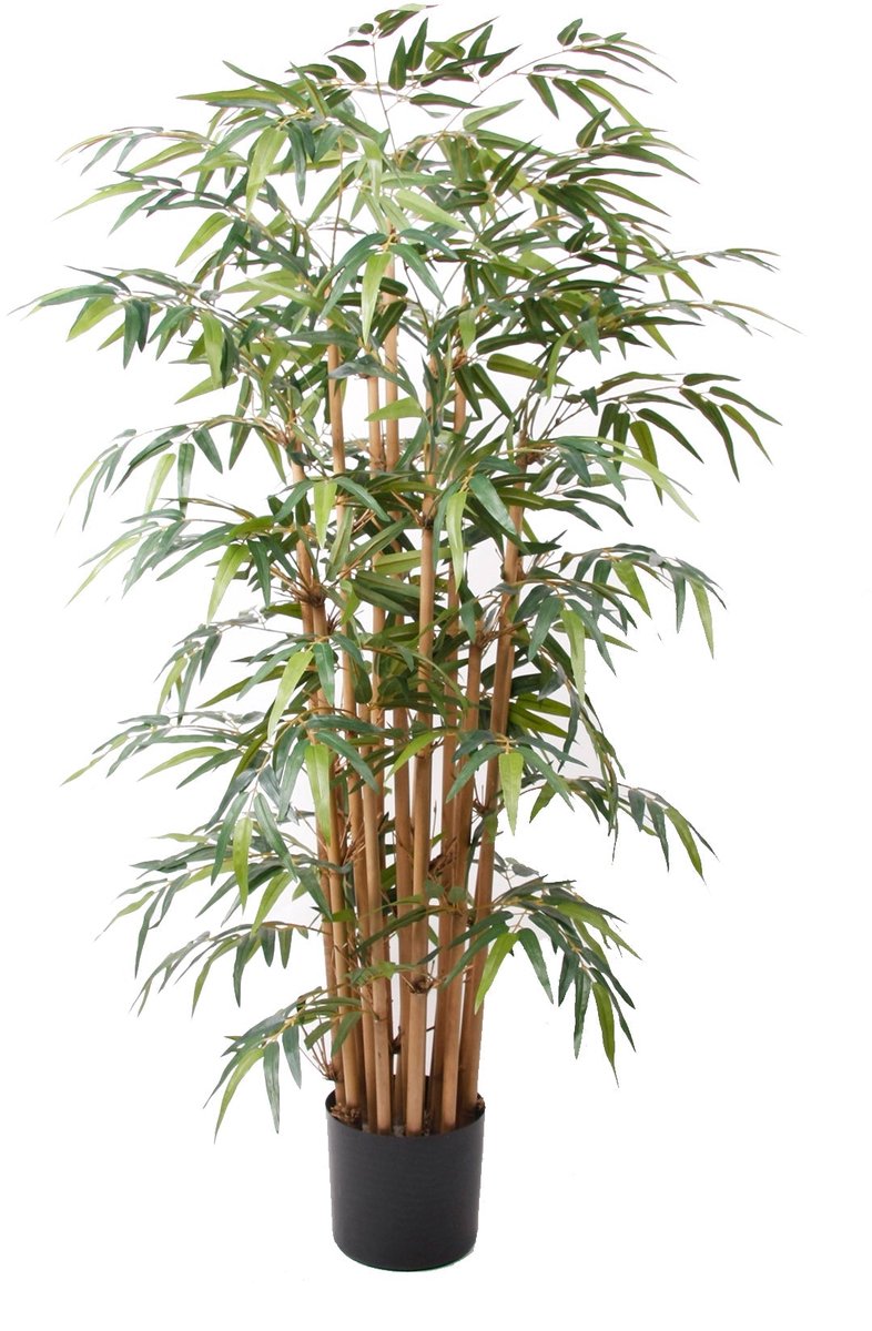 Emerald Kunstplant Bamboe Deluxe 145cm - Kunstplant voor binnen Groen