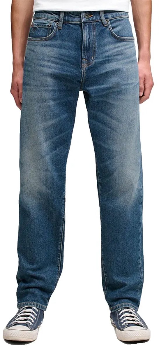 Superdry Vintage Tapered Spijkerbroek 33 32 Man Blauw