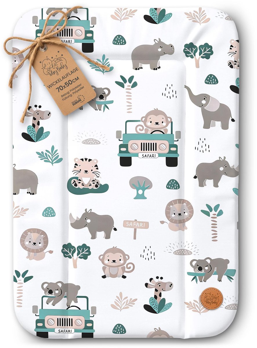 SnelShoppen - Verschoonmat Waterdicht Afwasbaar Baby 70x50 cm - Hygiënische Commode Mat voor Verschoningsmeubel, Zacht en Makkelijk Schoon te Maken, O
