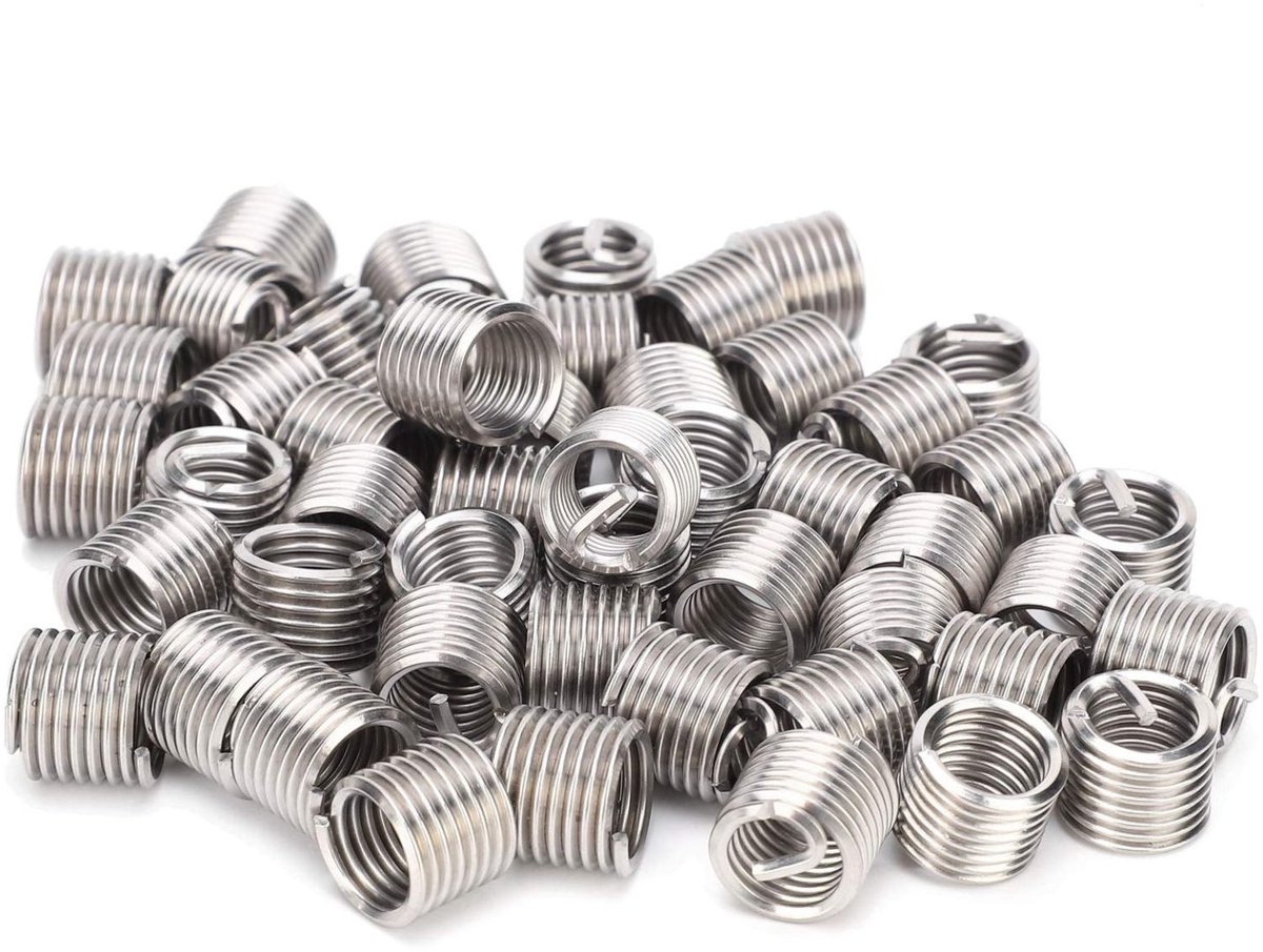 Reparatieset met M10 x 1,5 schroefdraadinzetstukken, 50 stuks, roestvrij staal