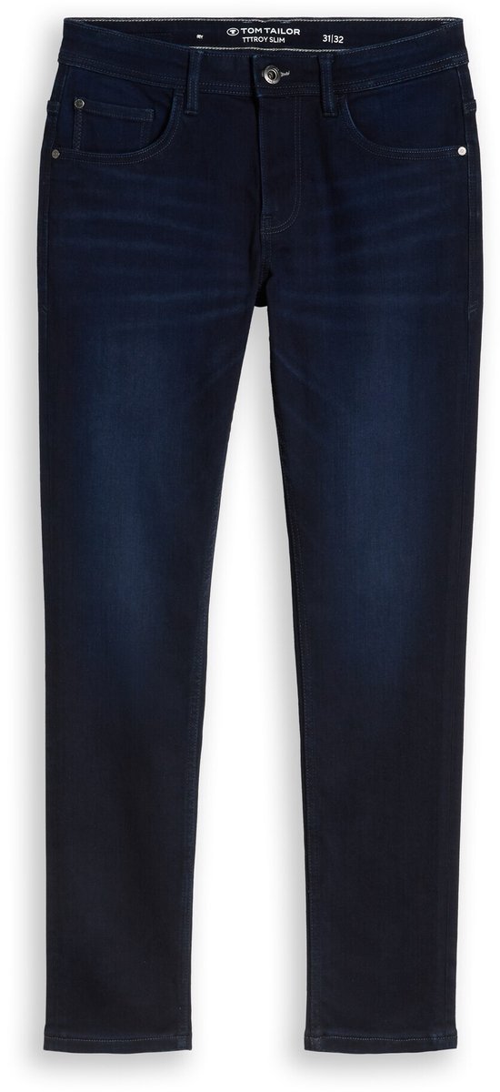 Tom Tailor - TTTROY SLIM-jeans - Maat 36/36 - blue black denim