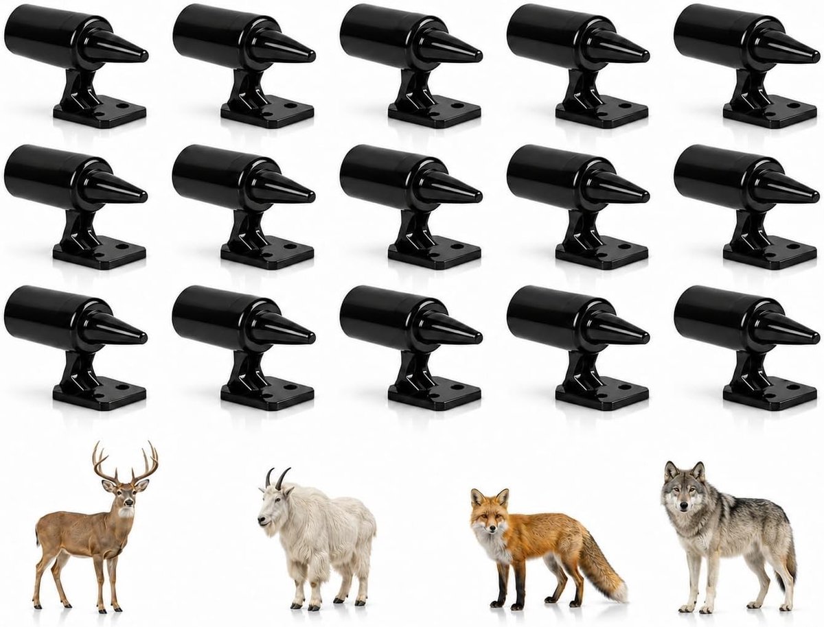 15 stuks ultrasone hertenwaarschuwingsfluitjes voor auto, effectief wildafschrikken en verkeersveiligheid verhogen