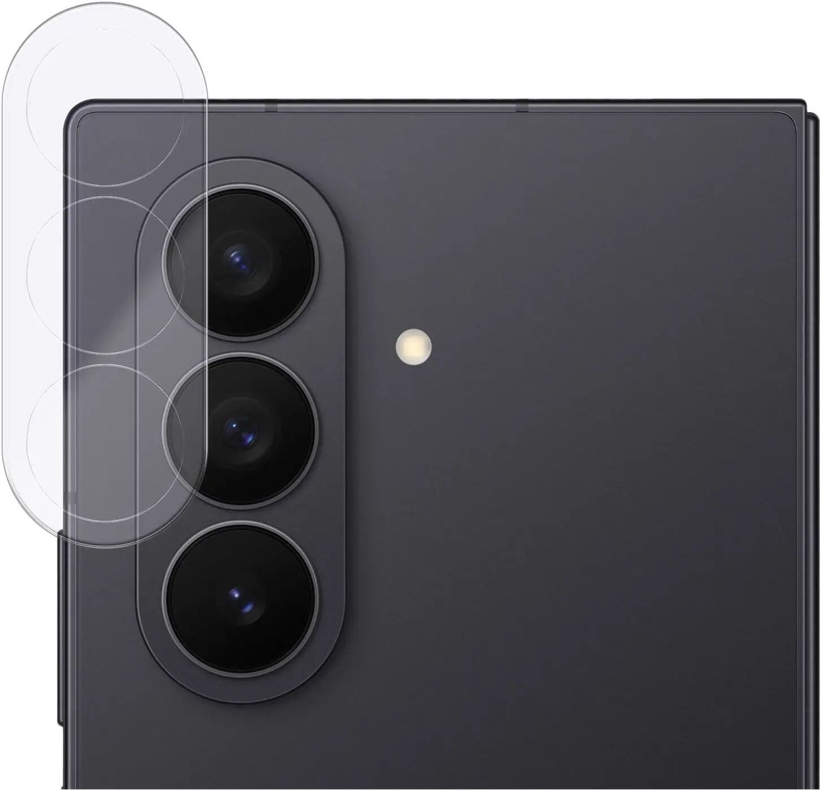 Rosso Camera Protector Geschikt voor Samsung Galaxy Z Fold 8 Ultra - Lens Bescherming - Case Friendly - Ultra Dun Glas - Transparant