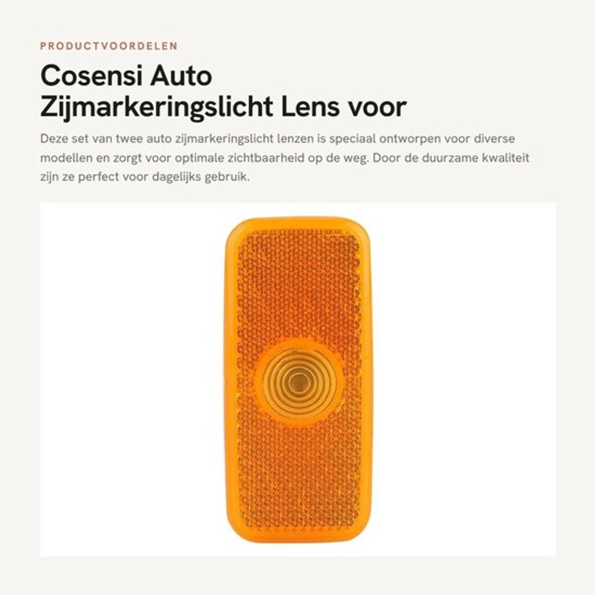 Zijmarkeringslicht - 1 Paar - Lens - Lichtkap - Geschikt voor Transit Mk6/Mk7 - Auto Binnenverlichting - Markeringslamp