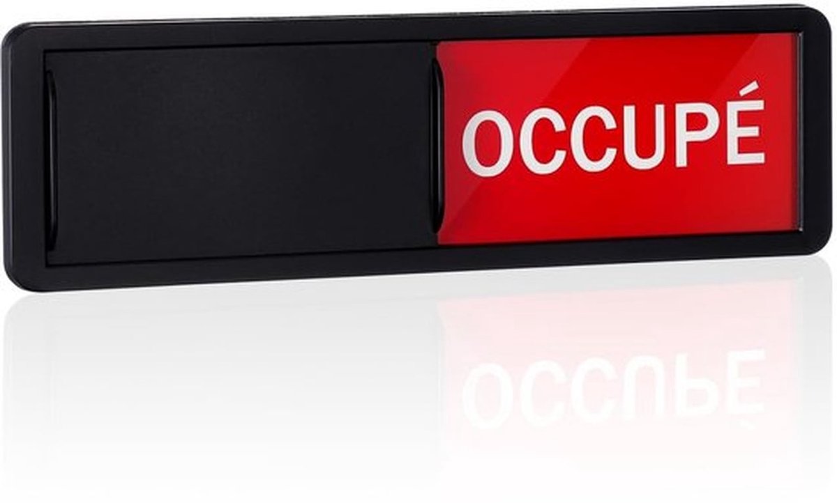 Schuifdeurpaneel Multifunctioneel - Privacyindicator - Bureaupaneel - Acryl/ABS - Veelkleurig - 17,70 x 5,20 x 0,50 cm - Deuropener