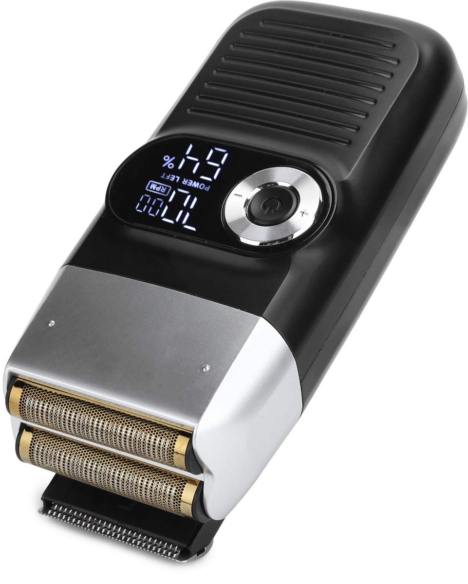 SnelShoppen - 1400 mAh Draadloos Elektrisch Foliescheerapparaat, 2 in 1 Baard Trimmer en Kaal Hoofd Scheerapparaat, Oplaadbare Heren Scheermachine voo
