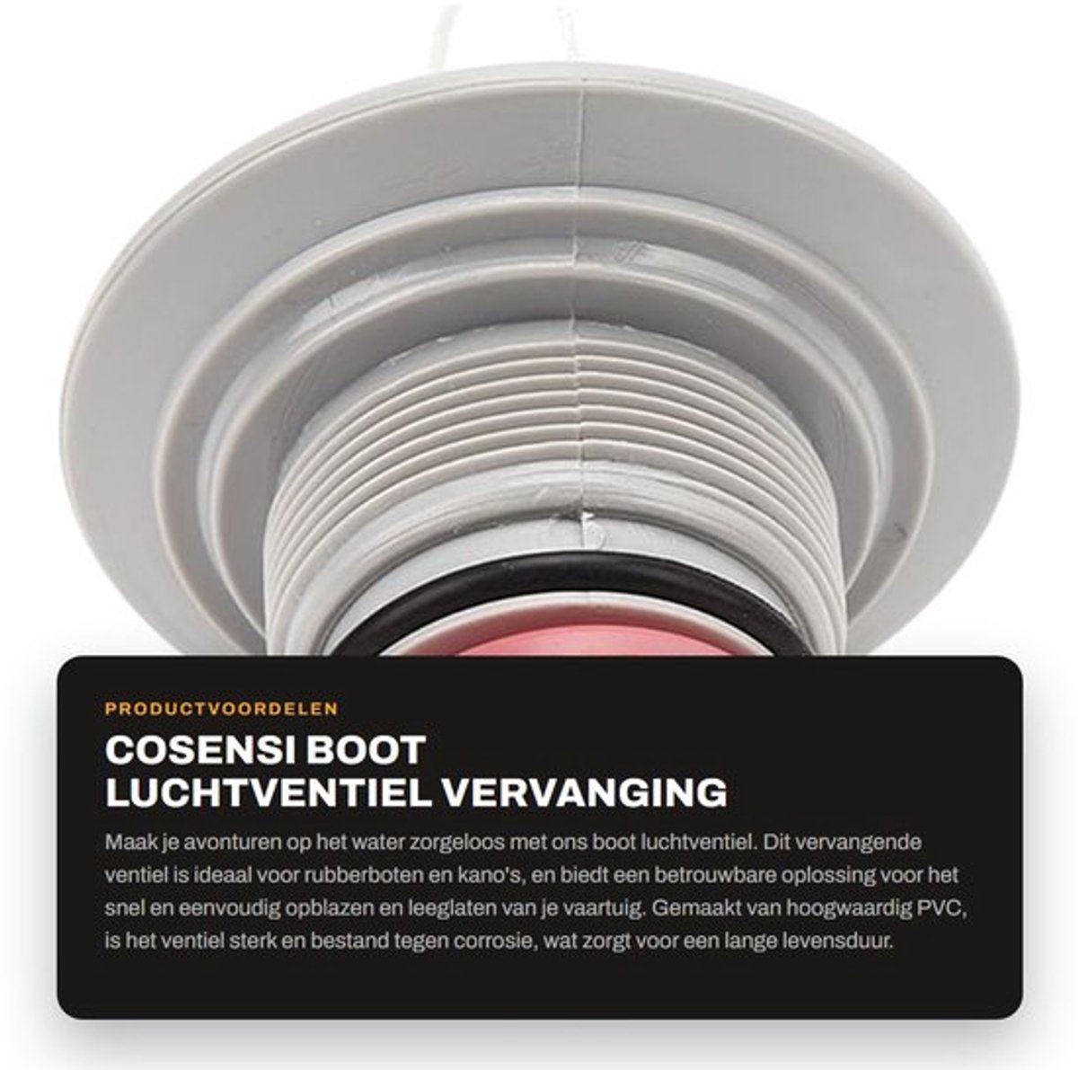 Luchtventiel Corrosiebestendig PVC - Bootventiel - Inflatable Boot - Kayak - 2 Stuks - Dubbele Dichting