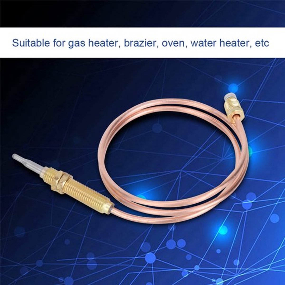 Thermokoppelset Snelle Reactiesnelheid - Gasmontage M8 x 1 - Hoge Gevoeligheid - Aansluitklemmen - Geschikt voor Verwarming/Oven/Boiler - Temperatuursensor