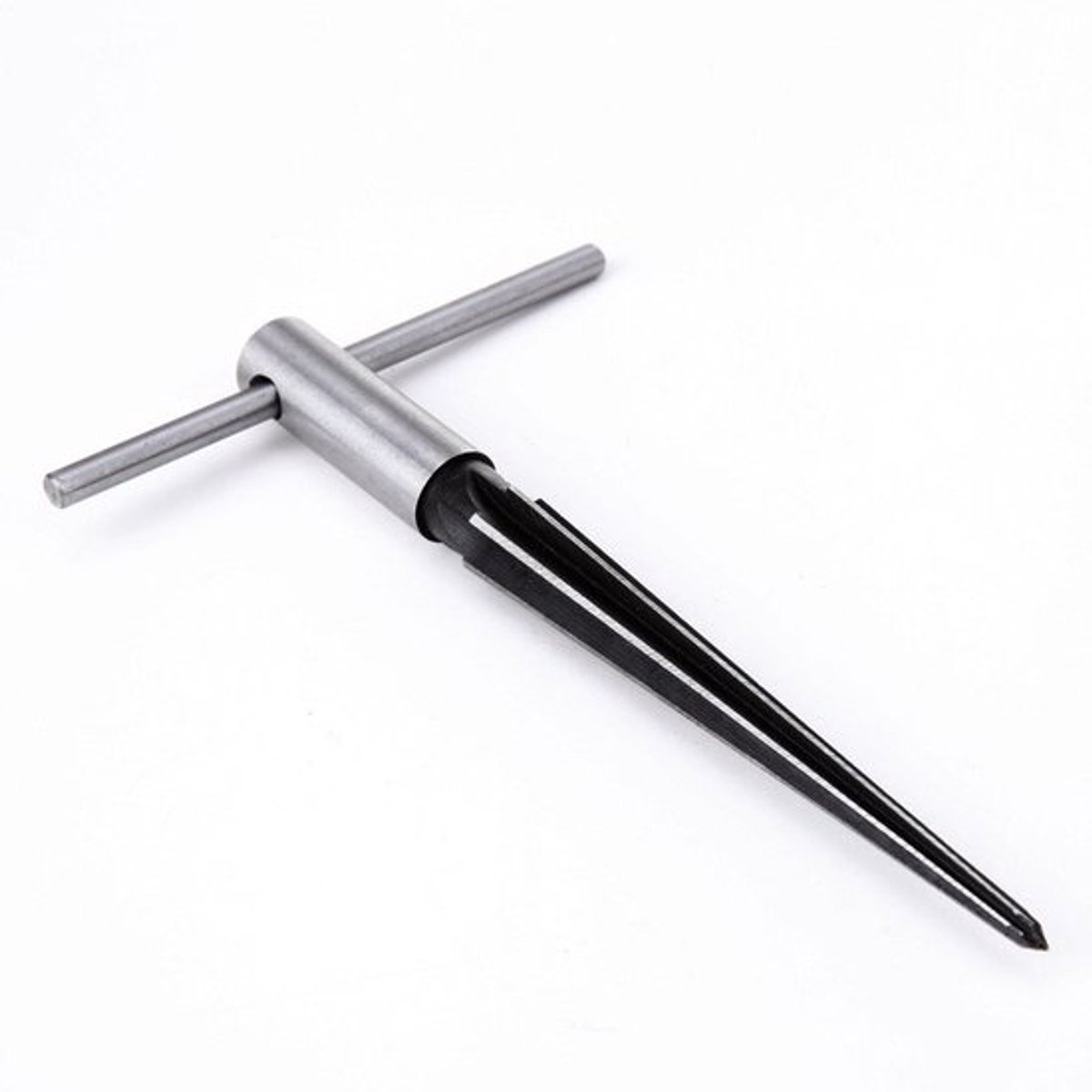 Boor T-vorm - Taps toelopend - Handgereedschap - Gecanneleerd - Koolstofstaal - Afneembaar handvat - Boorhulp
