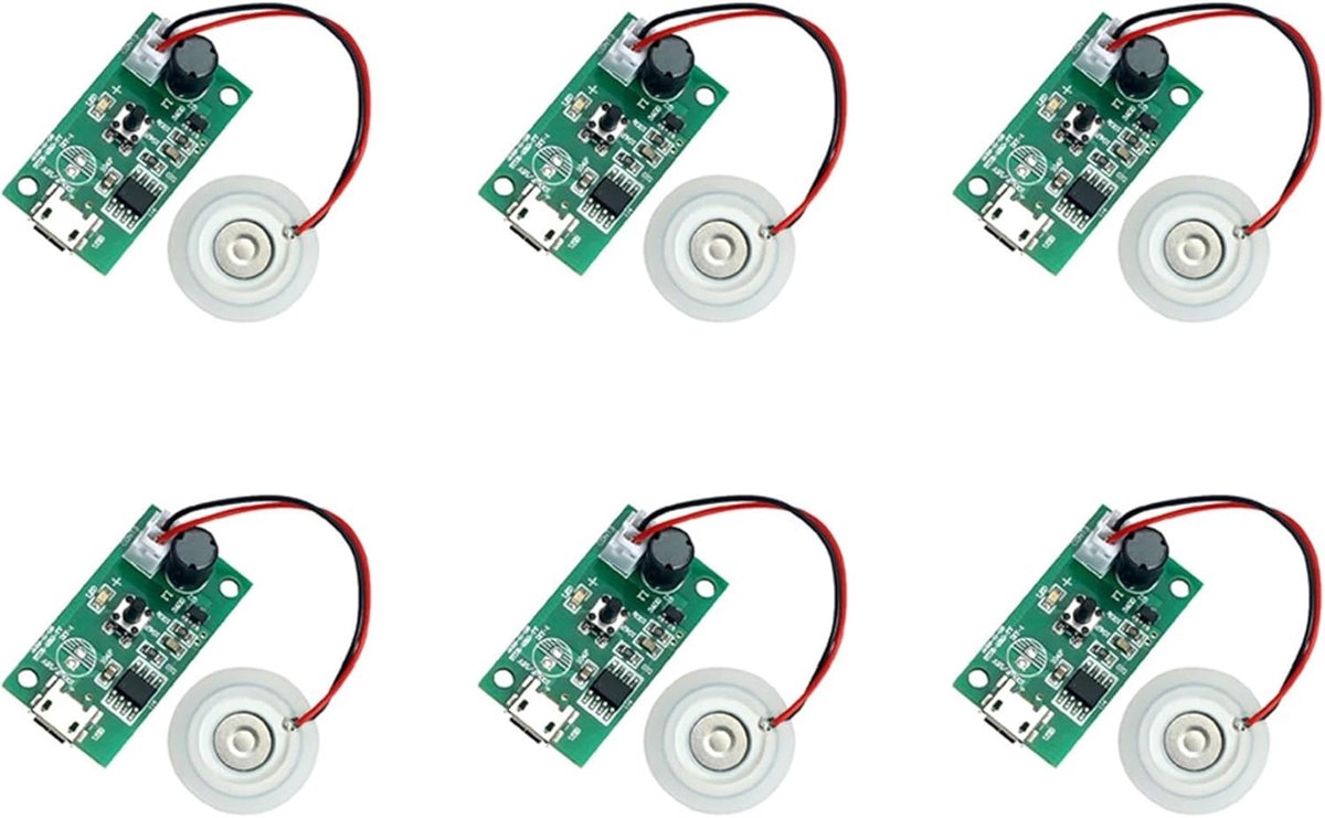 6 stuks 20mm nevelmachine atomizer transducer folieplaat accessoires voor luchtbevochtiger