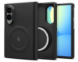 Spigen | Hoesje Geschikt voor Samsung Galaxy Z Fold 8 | Spigen Air Skin Aramid | Back Cover | met MagFit | Scharnier Bescherming | Zwart