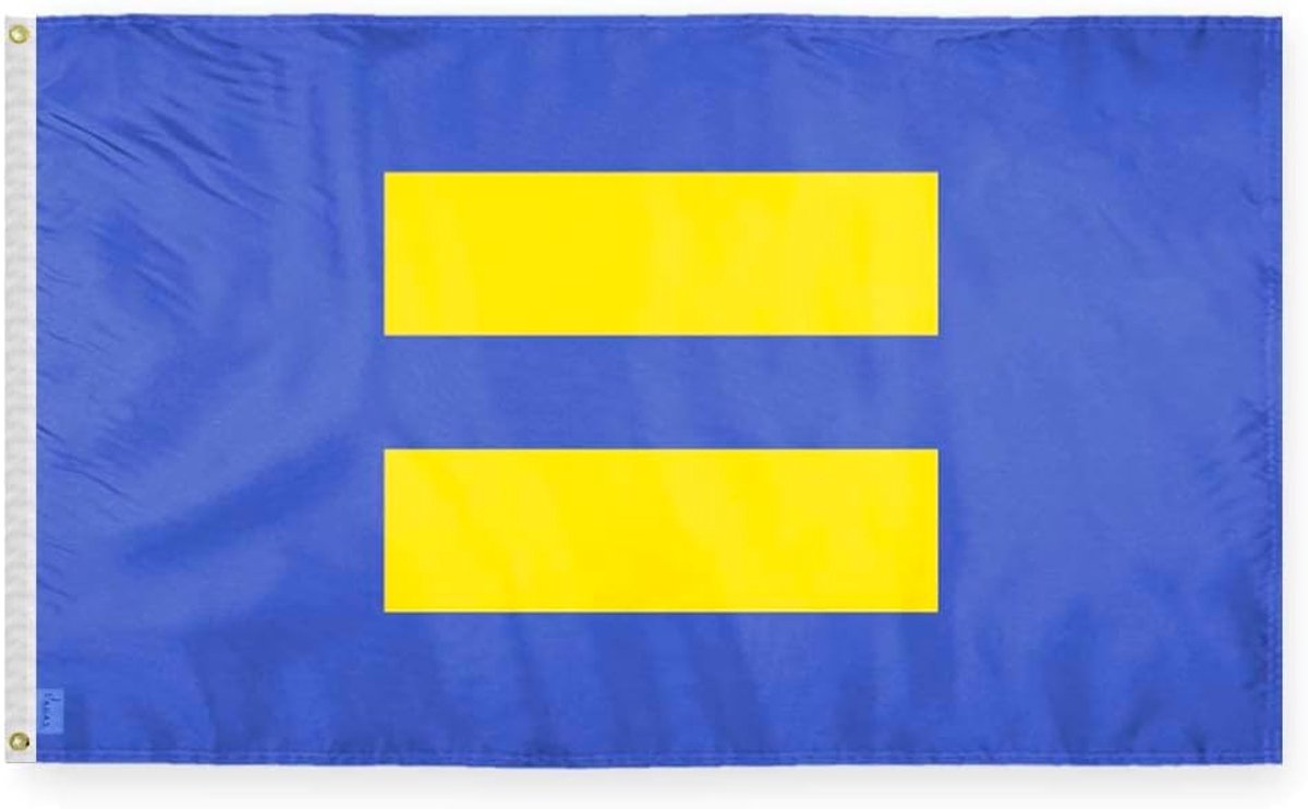 Vlag - Gelijke rechten - 90x150cm