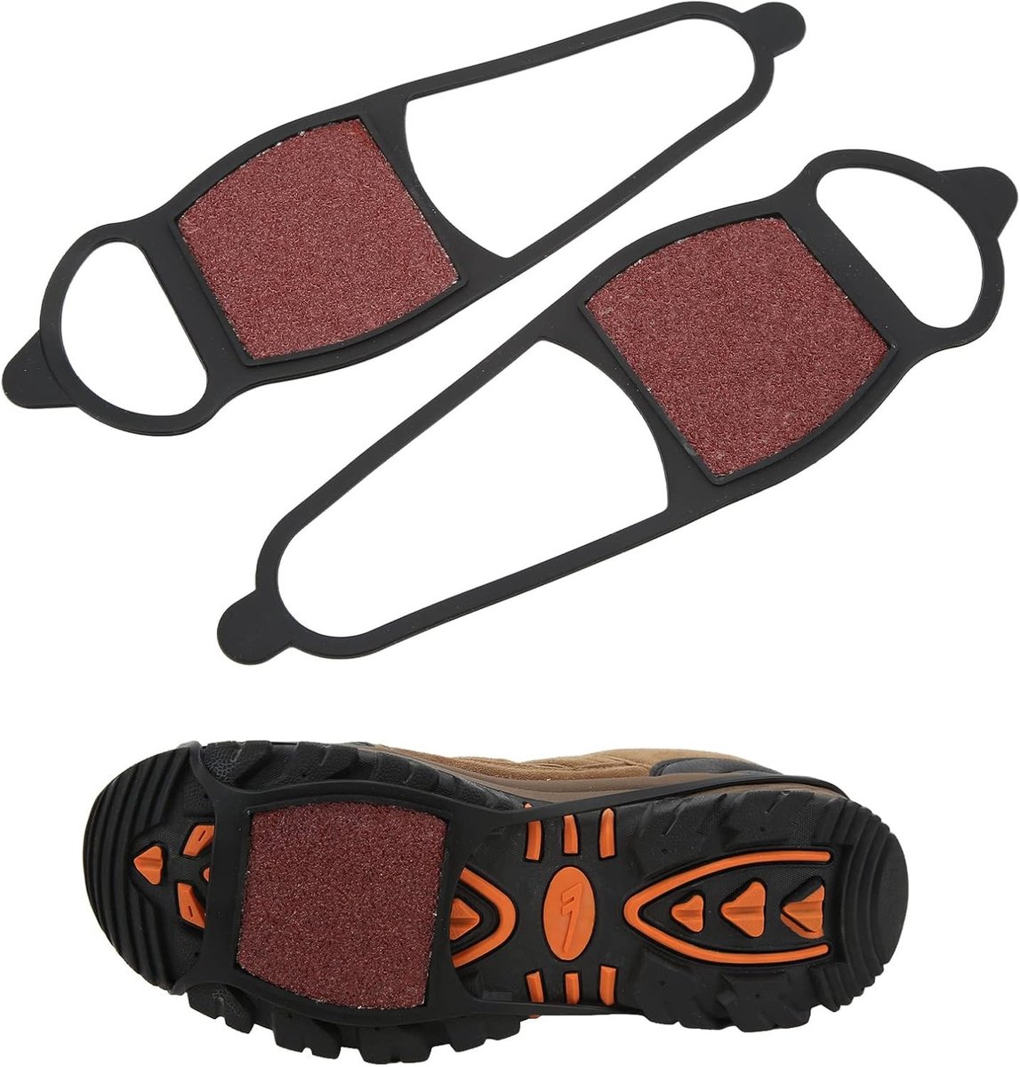 Non-slip Schoenspikes voor Winter, IJs en Sneeuw - Antislip Crampons met Rubber Ondergrond voor Betere Grip en Veiligheid