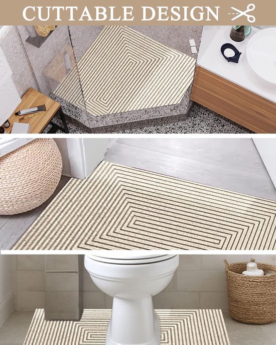 Douchemat - Badkamer Accessoire - Veilig Douchen - Sneldrogend Comfort - 90x90 cm - Grijs — afbeelding 2